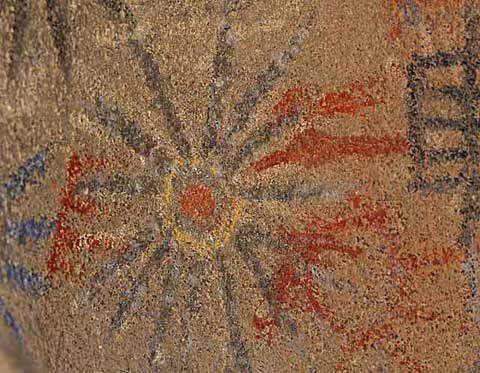 Photo of Indian Rock Art in a cave at Indian Hill
