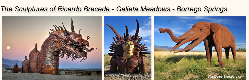 Borrego Springs Skyart Sculptures of Ricaro Breceda